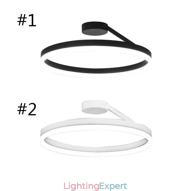 Modern Flush Mount Ceiling Light Fixture Circle Lighting Lamp with Acrylic Lampshade