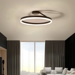 Modern Flush Mount Ceiling Light Fixture Circle Lighting Lamp with Acrylic Lampshade