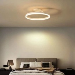 Modern Flush Mount Ceiling Light Fixture Circle Lighting Lamp with Acrylic Lampshade