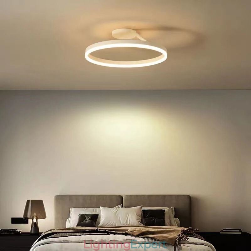 Modern Flush Mount Ceiling Light Fixture Circle Lighting Lamp with Acrylic Lampshade