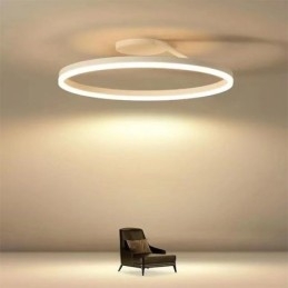Modern Flush Mount Ceiling Light Fixture Circle Lighting Lamp with Acrylic Lampshade