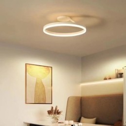 Modern Flush Mount Ceiling Light Fixture Circle Lighting Lamp with Acrylic Lampshade