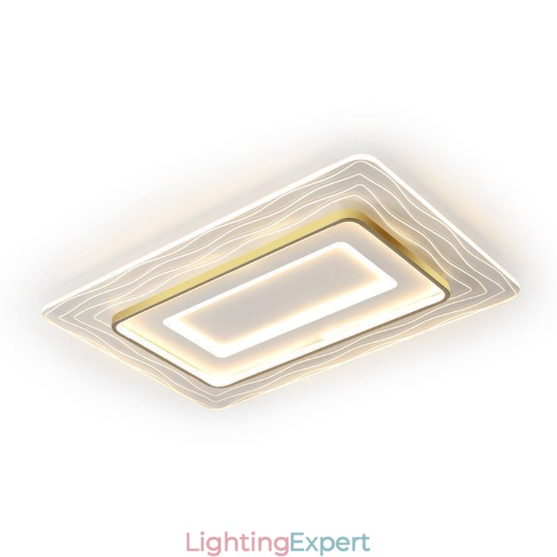 Rectangular Flush Mount Minimalist Acrylic Ultrathin Ceiling Lamp