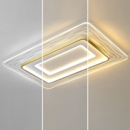 Rectangular Flush Mount Minimalist Acrylic Ultrathin Ceiling Lamp