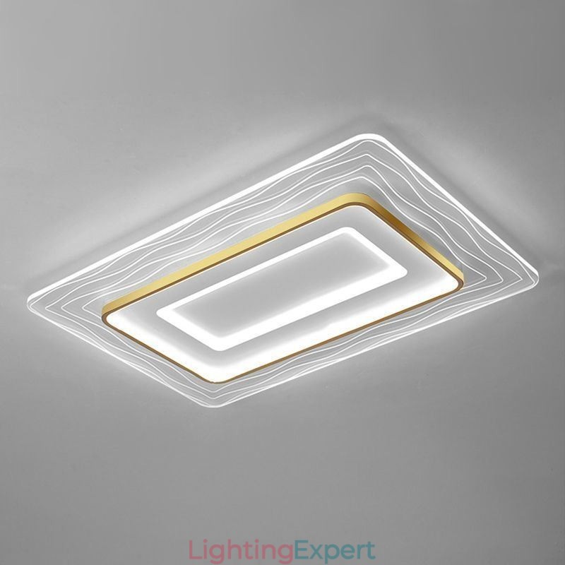 Rectangular Flush Mount Minimalist Acrylic Ultrathin Ceiling Lamp
