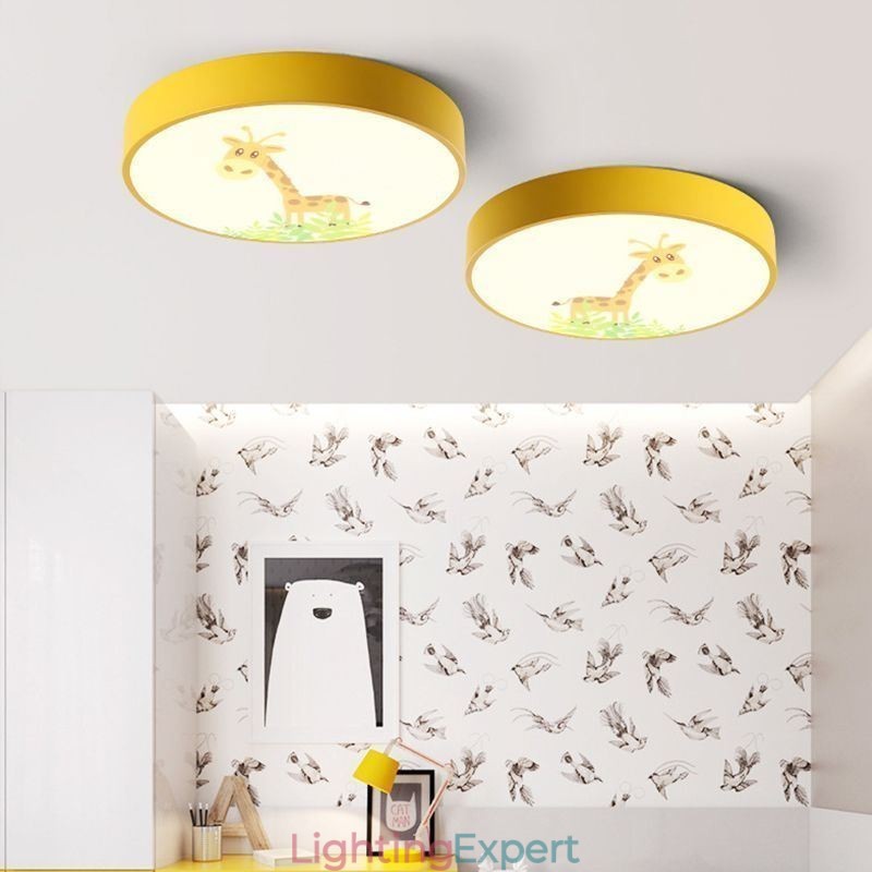 Animal Childrens Ceiling Light Cartoon Ceiling Lamp