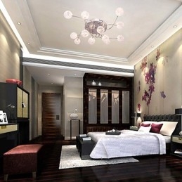 G4 12 light Iron Flush Mount Light with Aluminum Shades