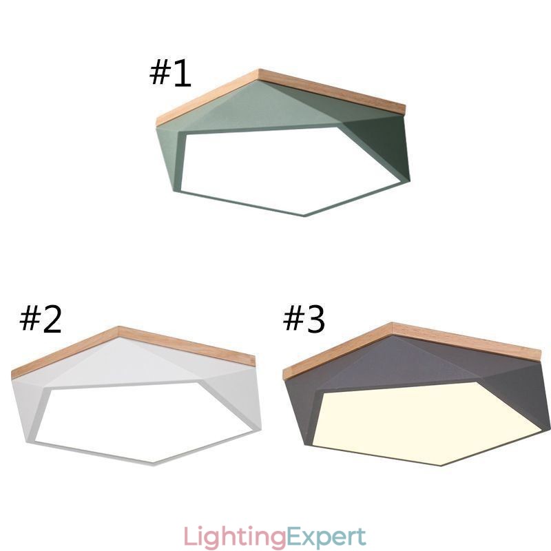 Modern Ceiling Light Diamond Shape Design Dimmable Flush Mount Ceiling Lights Fixture