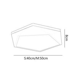 Modern Ceiling Light Diamond Shape Design Dimmable Flush Mount Ceiling Lights Fixture