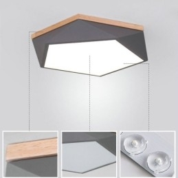 Modern Ceiling Light Diamond Shape Design Dimmable Flush Mount Ceiling Lights Fixture