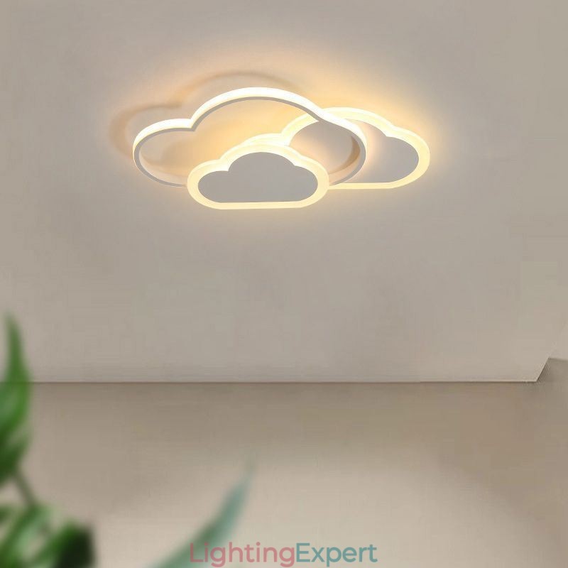 Modern Creative Acrylic Lights Cloud Shape Flush Mount Ceiling Light