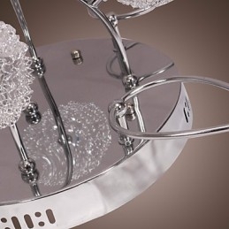 G4 12 light Iron Flush Mount Light with Aluminum Shades