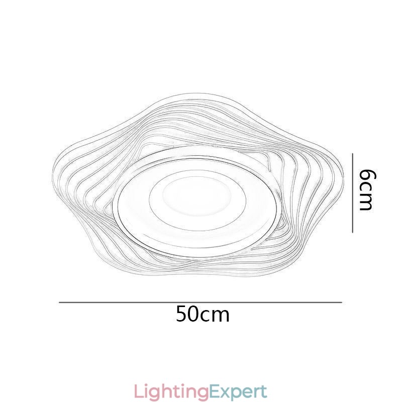 Creative Ceiling Light Modern Flush Mount Lighting Fixtures with Star Shape 36W