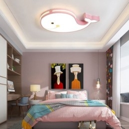 Dolphin Patterned Dimmable Ceiling Light Creative Ceiling Fixture Children