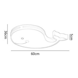 Dolphin Patterned Dimmable Ceiling Light Creative Ceiling Fixture Children