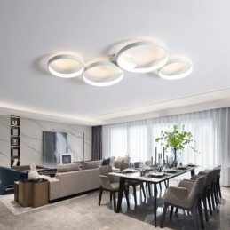 Ceiling Lamp 7200LM 4 Rings Lighting Fixture