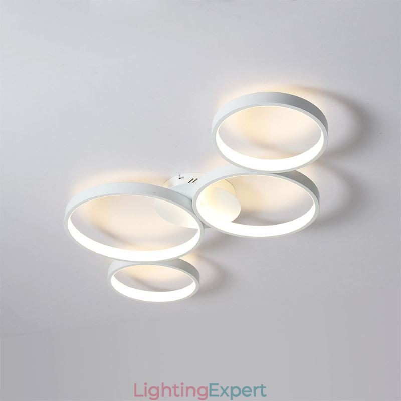 Ceiling Lamp 7200LM 4 Rings Lighting Fixture