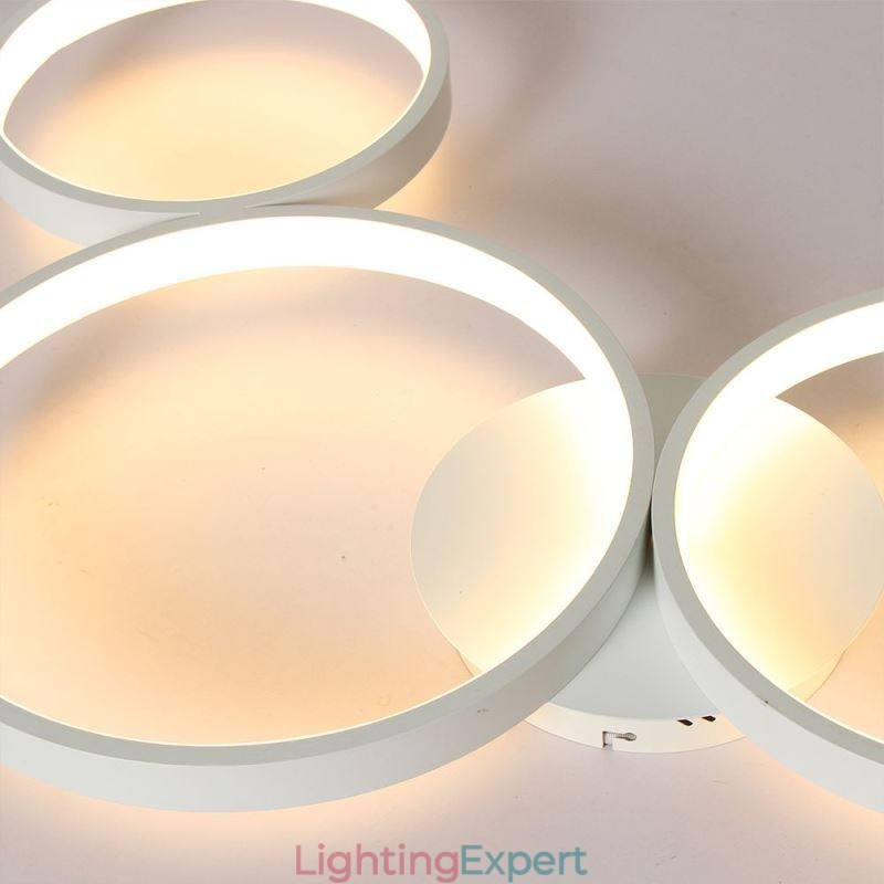 Ceiling Lamp 7200LM 4 Rings Lighting Fixture