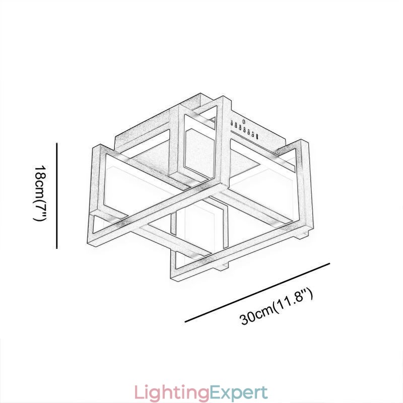 WiFi Smart Ceiling Light Fixture Flush Mount Ceiling Lamp