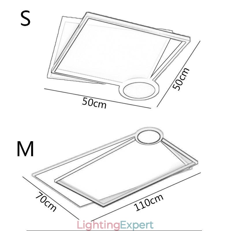Flush Mount Minimalist Ceiling Light Fixture