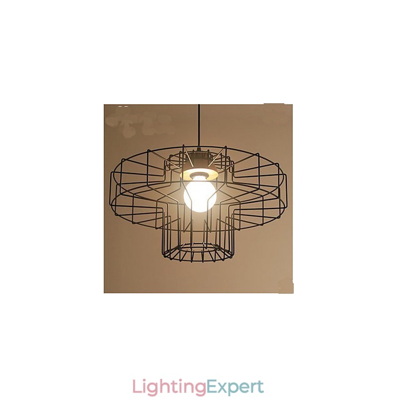 Single head Iron Chandelier Chandelier Retro Mesh