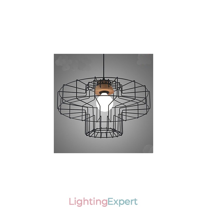 Single head Iron Chandelier Chandelier Retro Mesh