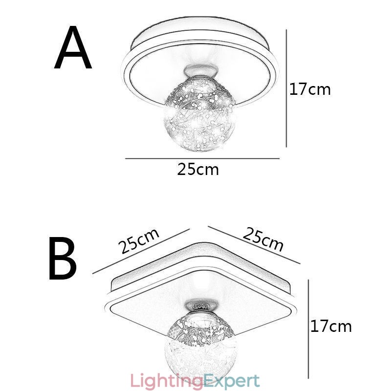 Flush Mount Home Decor Ceiling Light Fixture