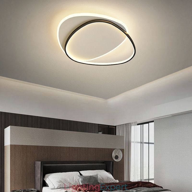 Flush Mount Double Triangle Ceiling Light