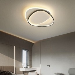 Flush Mount Double Triangle Ceiling Light