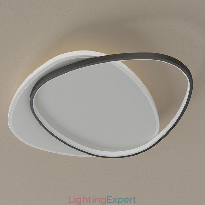 Flush Mount Double Triangle Ceiling Light