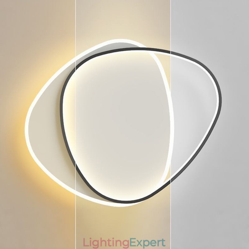 Flush Mount Double Triangle Ceiling Light