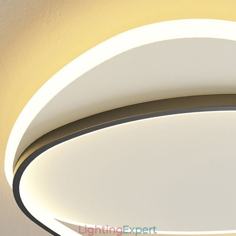 Flush Mount Double Triangle Ceiling Light
