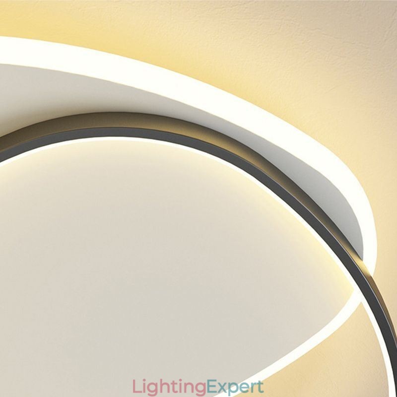 Flush Mount Double Triangle Ceiling Light