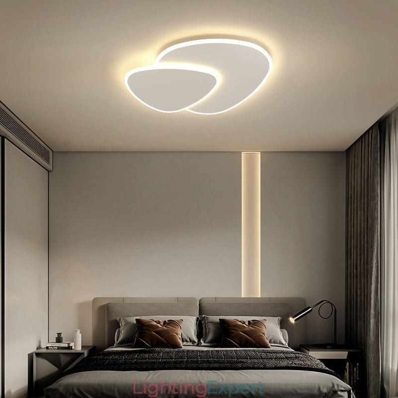 Flush Mount Double Triangle Ceiling Lighting