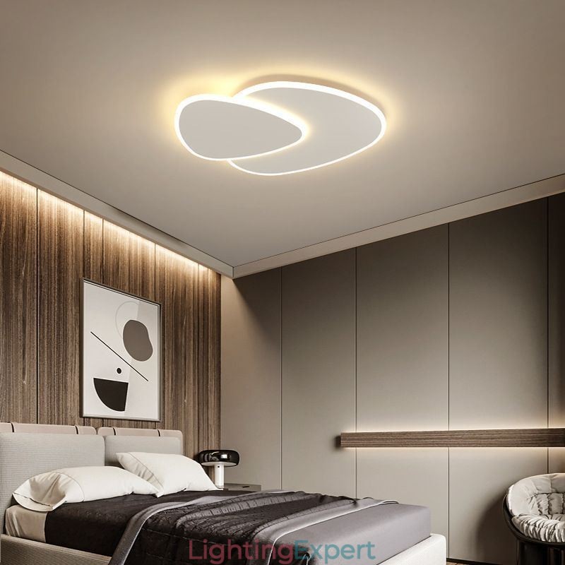 Flush Mount Double Triangle Ceiling Lighting