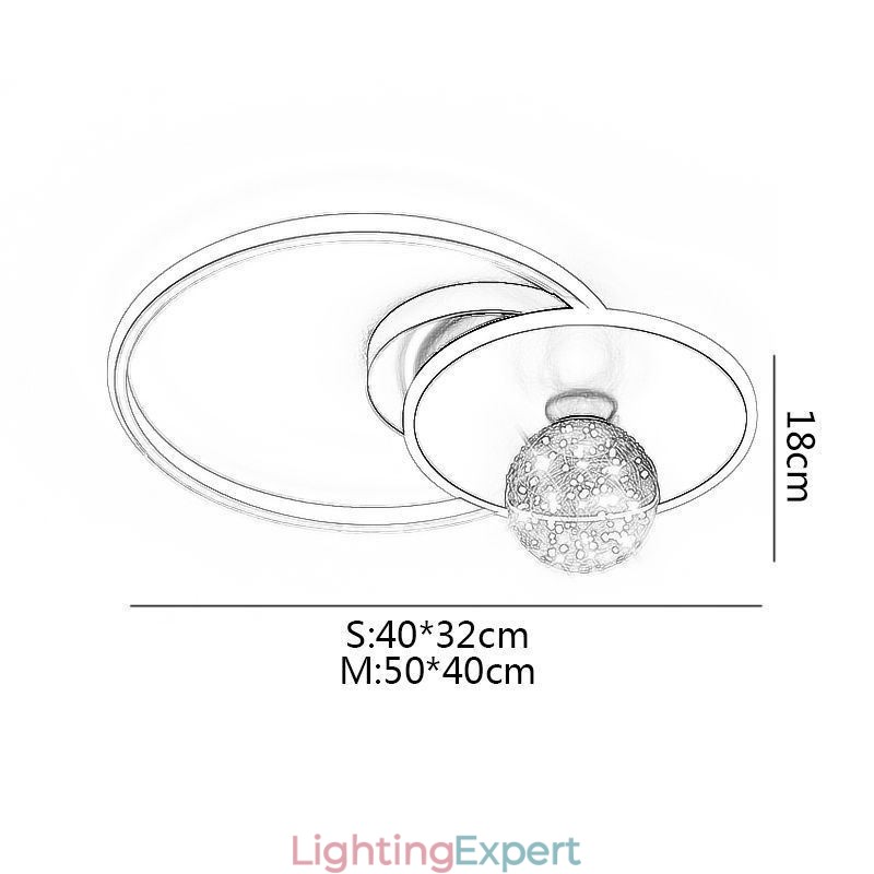 Flush Mount Home Decor Minimalist Ceiling Light Fixture