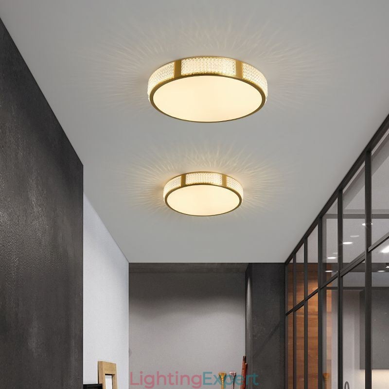 Flush Mount Ceiling Light Round Light Fixtures Tricolor Dimming