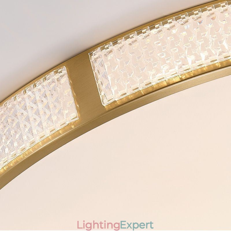 Flush Mount Ceiling Light Round Light Fixtures Tricolor Dimming