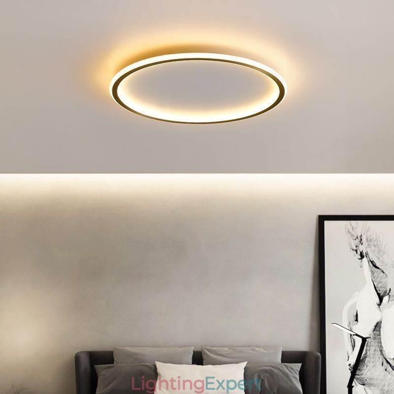 Flush Mount Ceiling Light Round Light Fixtures Tricolor Dimming