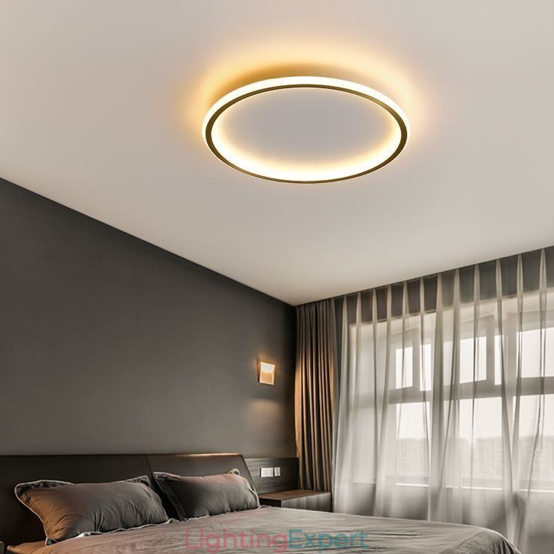 Flush Mount Ceiling Light Round Light Fixtures Tricolor Dimming