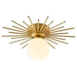 Modern 1 Light Flush Mount Ceiling Light Fixture Globe Ceiling Lamp