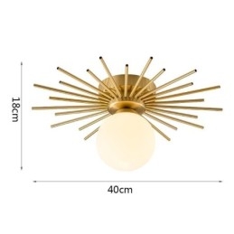 Modern 1 Light Flush Mount Ceiling Light Fixture Globe Ceiling Lamp