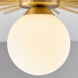 Modern 1 Light Flush Mount Ceiling Light Fixture Globe Ceiling Lamp