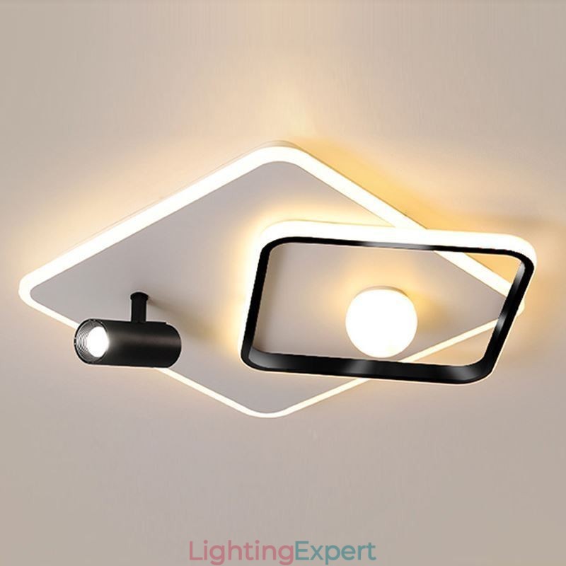 Flush Mount Acrylic Square Ceiling Light Spotlight