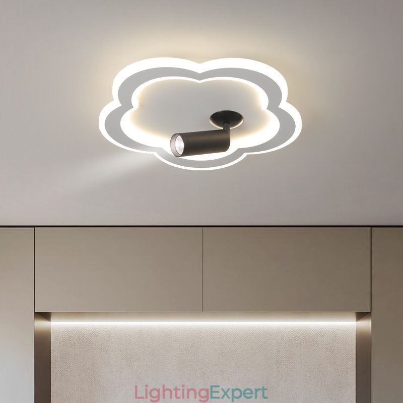 Flush Mount Acrylic Flower Shape Ceiling Light Spotlight