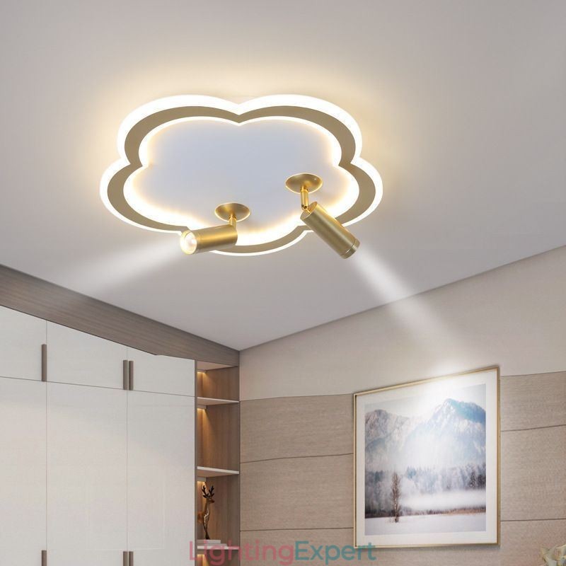 Flush Mount Acrylic Flower Shape Ceiling Light Spotlight