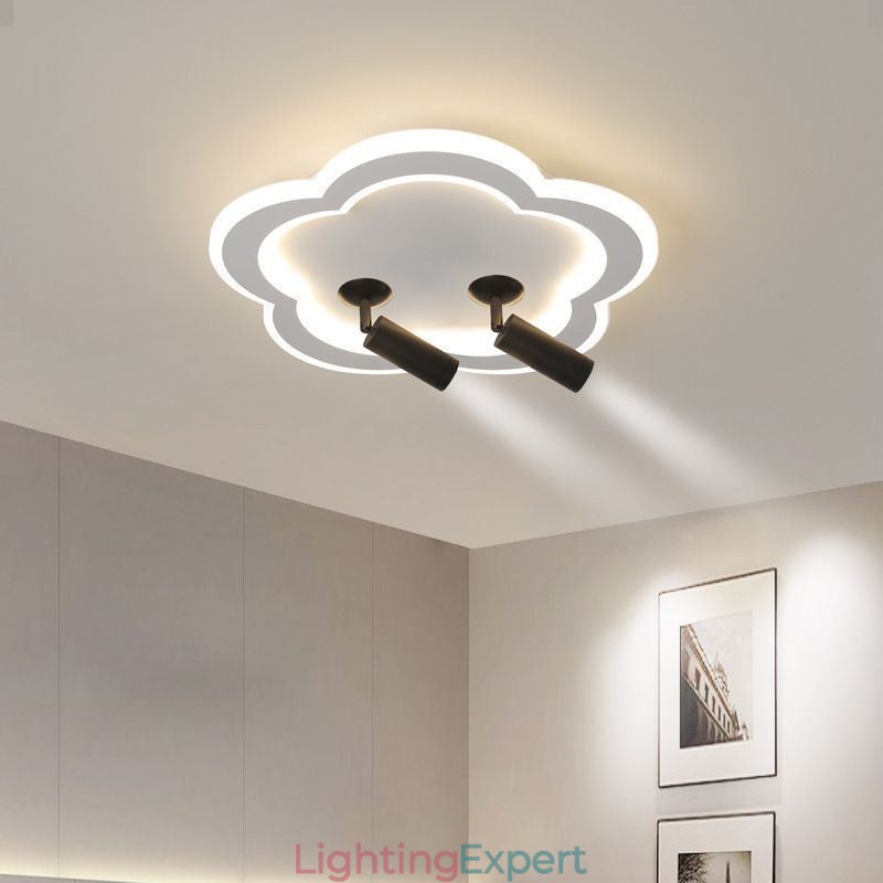 Flush Mount Acrylic Flower Shape Ceiling Light Spotlight