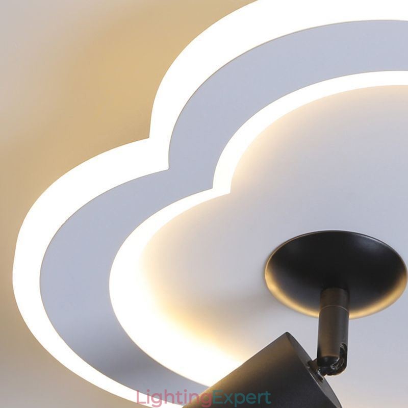 Flush Mount Acrylic Flower Shape Ceiling Light Spotlight