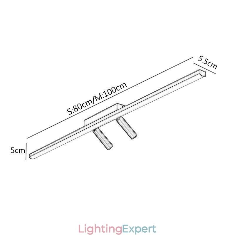 Linear Ceiling Flush Mount Acrylic Spotlight