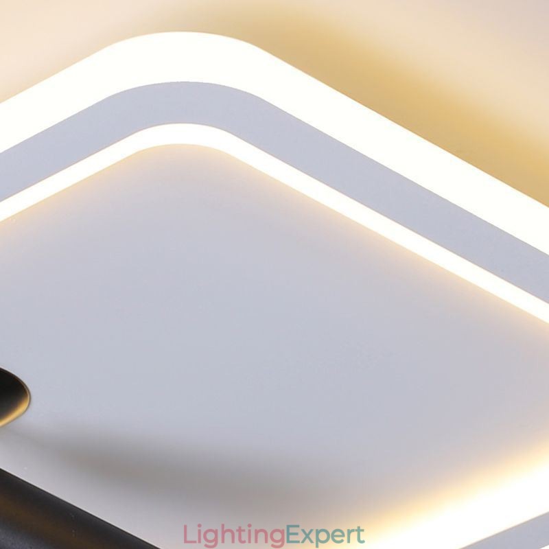 Square Flush Mount Ceiling Light Acrylic Spotlight